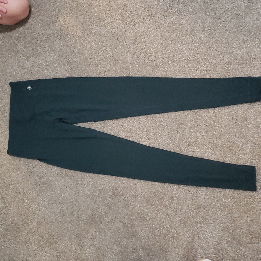 Smart wool Forest Green Leggings